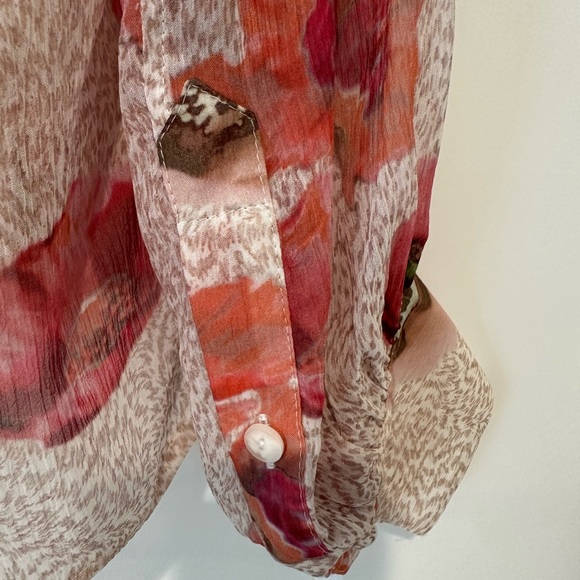 rag & bone Carla Floral Silk Blend Top XS - Picture 10 of 10